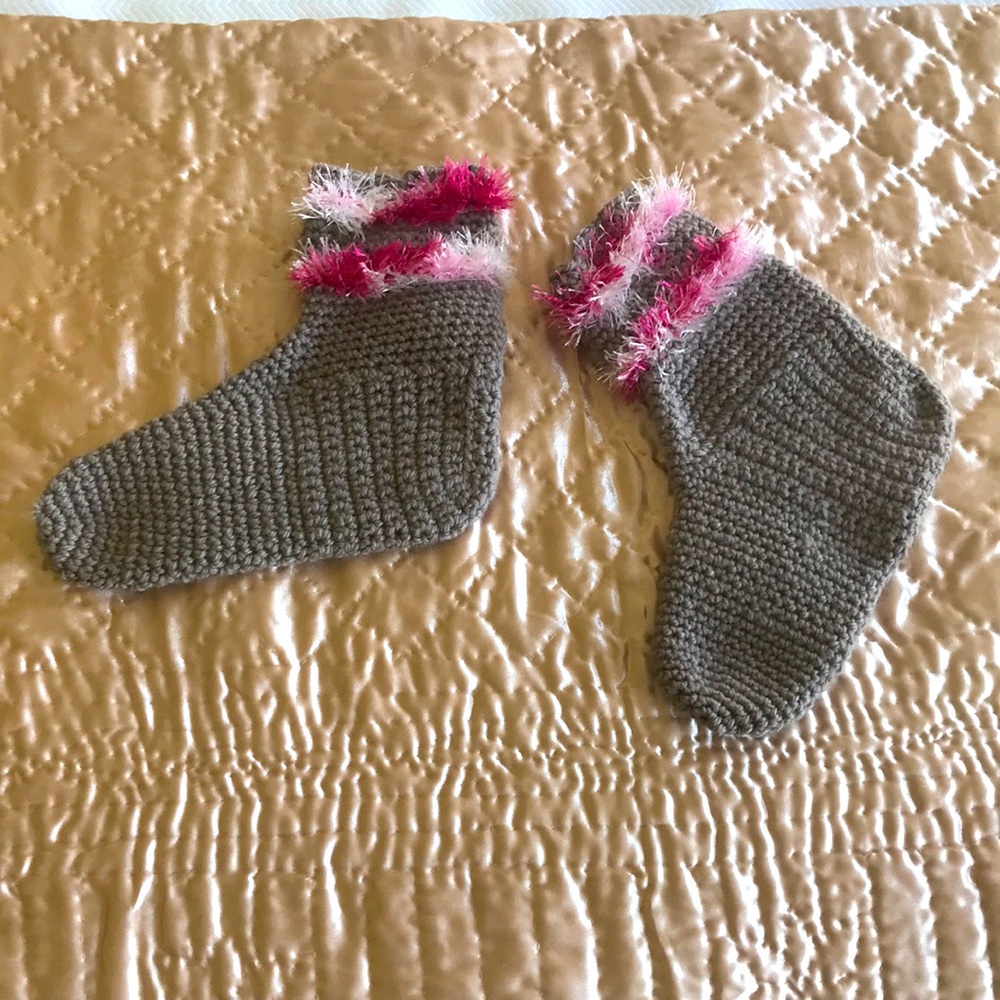 New Handknit House Slippers